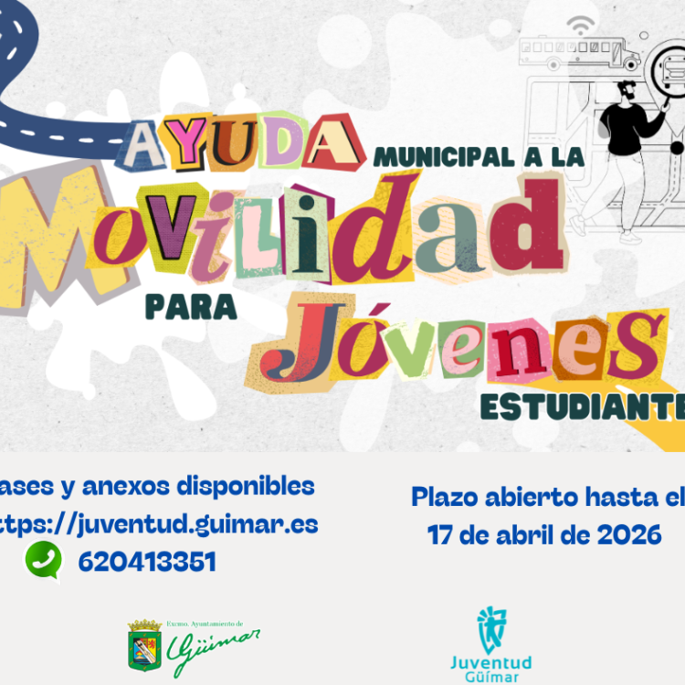 Anuncio Ayuda Movilidad para jóvenes estudiantes 2025-2026